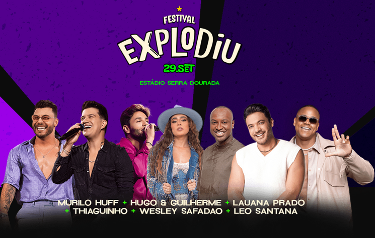 Festival Explodiu reúne grandes nomes da música em Goiânia; veja detalhes