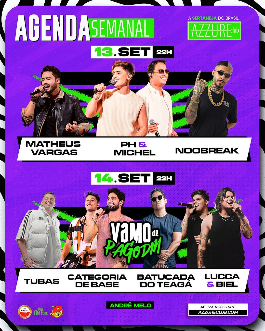 Imagem JPG, Ph & Michel e Categoria de Base são atrações deste fim de semana em Goiânia.