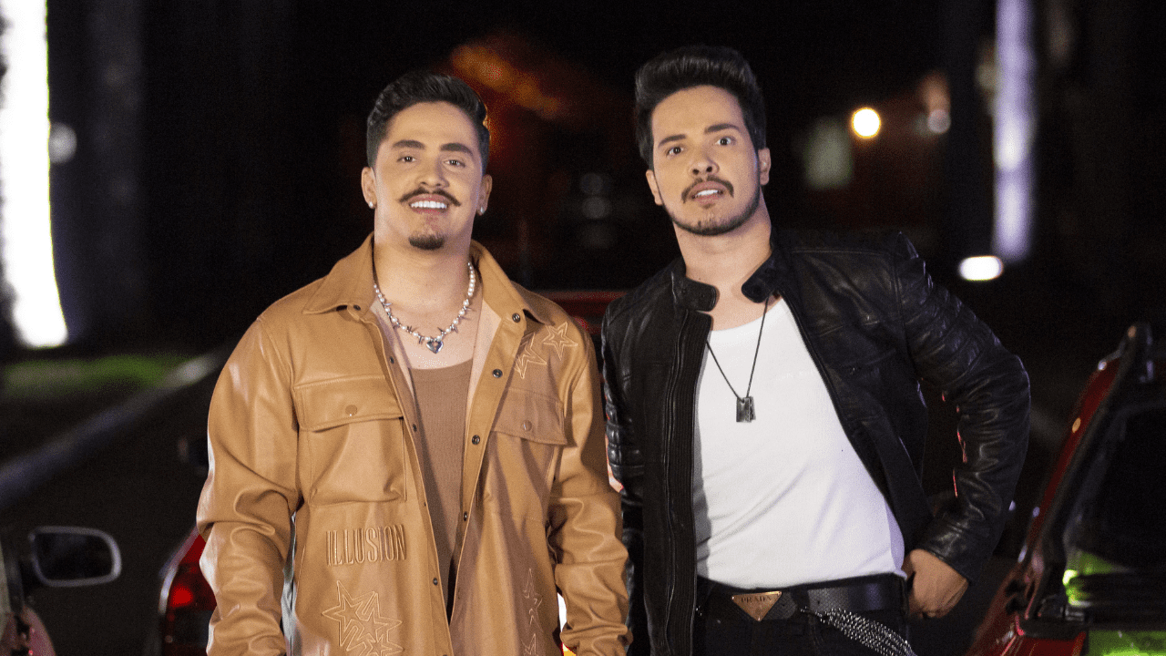 Imagem JPG, A dupla que alcançou o Top 1 do Spotify, Kaique & Felipe, grava clipe com Lauana Prado