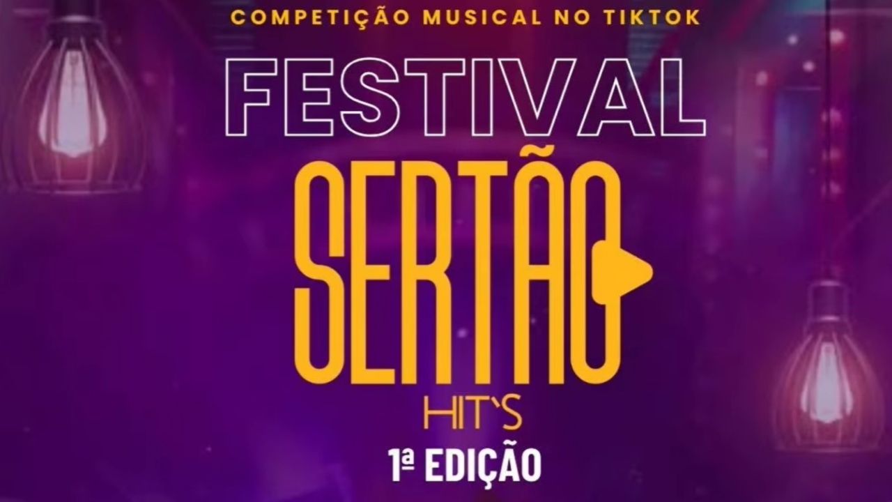 Imagem JPG, Festival Sertão Hit's: concurso de música sertaneja no tiktok