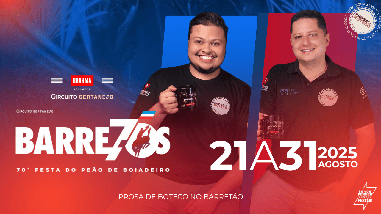 Imagem JPG, Prosa de Boteco chega aos 70 anos da Festa do Peão de Barretos com história para contar e muita resenha pra viver