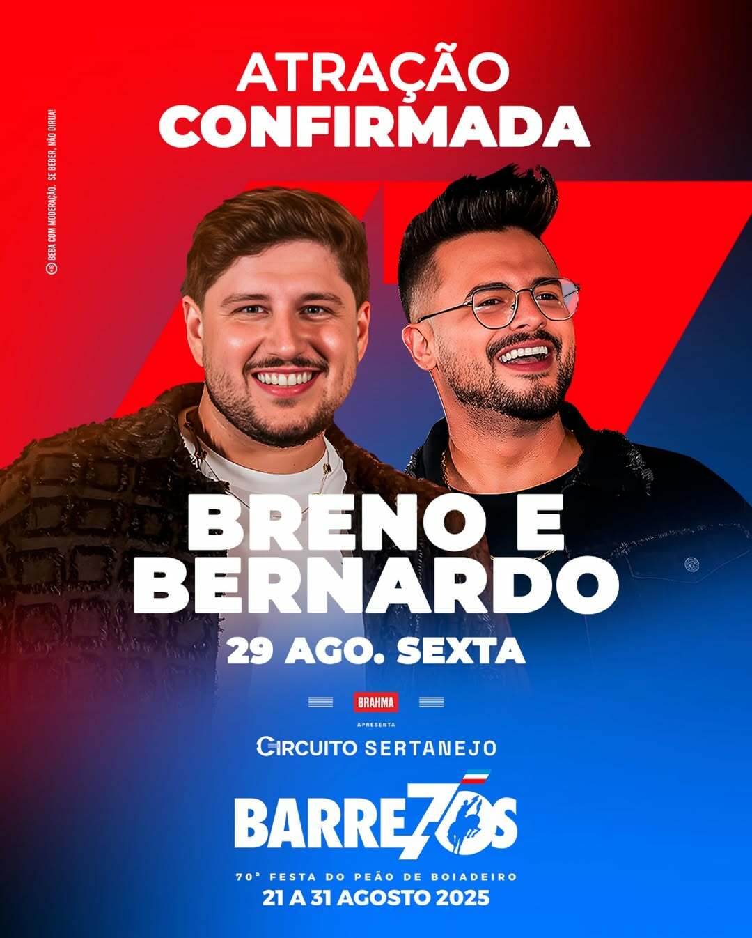 Imagem JPG, Breno & Bernardo estão confirmados na 70ª edição da Festa do Peão de Barretos 