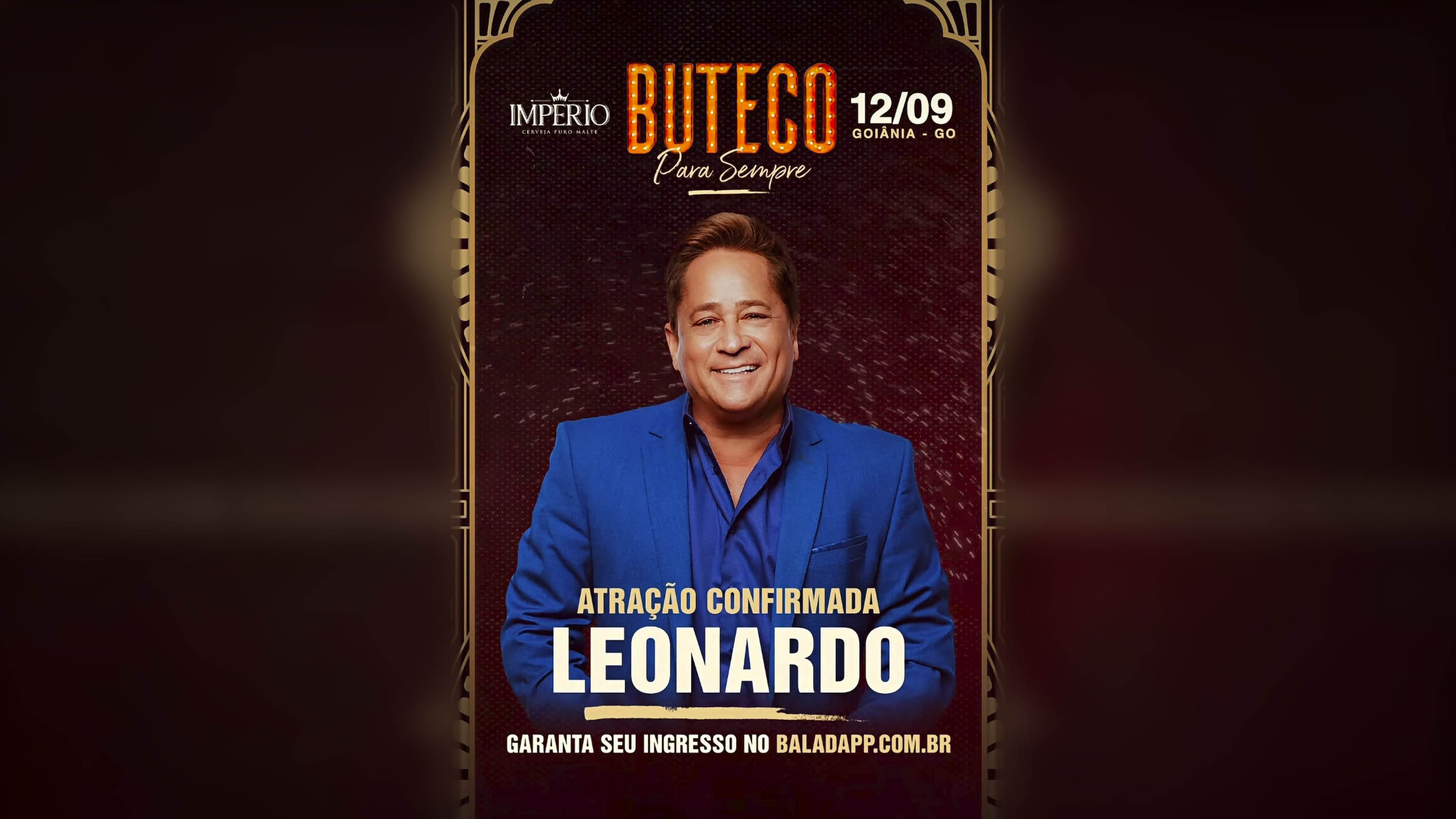 Leonardo é a primeira atração confirmada no Buteco Goiânia 2026
