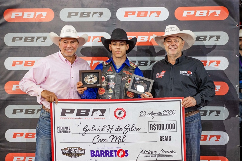 Imagem JPG, Gabriel Henrique da Silva é campeão da etapa Barretos da PBR Brazil